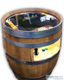 Wine Barrel Multicade 60 games in 1 Unit Donkey Kong Themed