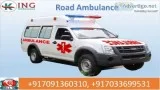 Top Road Ambulance Service in Mangolpuri by King Ambulance with 