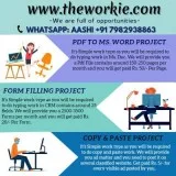 Typing, ad-posting, form filling jobs