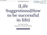 Life Suggestions