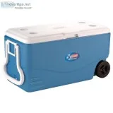 Coleman 100 Quart Xtreme 5 Day Heavy Duty Cooler with Wheels Blu