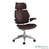 Freedom Headrest Polished Aluminium - Leather Bizon 480