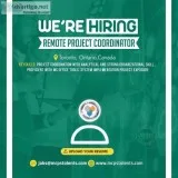 Hiring as a Remote Project Coordinator at Toronto.