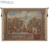 BUY ITALIAN GARDEN WITH PARROT EUROPEAN TAPESTRY