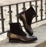 Tan monk strap shoes  Theroyalepeacock.com