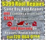 399 Roof Repair Services Same Day Roof Repair
