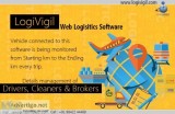 Web logistics software for vehicles