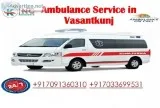 Hired Hassle-free Ambulance Service in Vasant Kunj by King