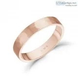 Mens Rose Gold Wedding Bands