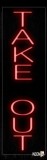 Take Out Vertical Super Simple Text Traditional Neon