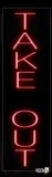 Take Out Vertical Super Simple Text Traditional Neon