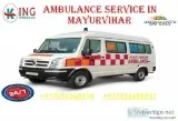 Hired Supreme and Safe King Ambulance Service in Mayur Vihar