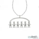 Six Boys Or Girls Pendant Personalized Initial Letters