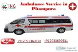 Hired King Ambulance Service in Pitampura with ICU-Support
