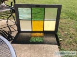 Stain Glass Wood Window - Multi Color