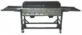 RANKAM Commercial LP Gas Portable 8-Burner Event BBQ Grill wPVC 