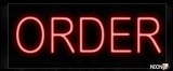 Order All Caps Simple Text Traditional Neon