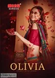 Manufacturer and wholesaler of Minu OLIVIA catalog Saree With Em