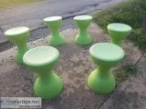 Bar Stools Green 6 Tulsa