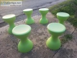 Stools Plastic Green Essentials 6