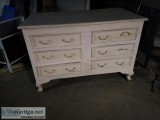 White 6 drawer dresser for sale