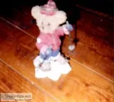 Ski Teddy Ceramic
