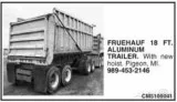 1970 Fruehauf 18 Foot Aluminum Pup Trailer