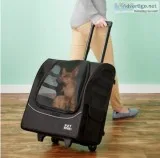 Pet Gear I-GO Plus Traveler Dog and Cat Backpack and Rolling Car