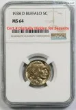 1938-D Buffalo Nickel (MS 64)