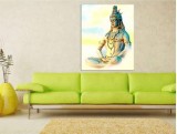 Devotional wall art Shiva canvas painting online