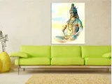 Devotional wall art Shiva canvas painting online