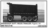 1970 Fruehauf 18 Foot Aluminum Pup Trailer
