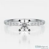 Naledi Regis Engagement Semi Mount Ring - PLC59