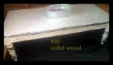 Custom..Made.. Wood Coffee Table wstorage in the center