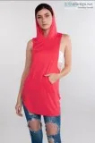 Sleeveless with Hoodie Top Hedge-Eleven