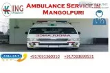 Get King Ambulance Service in Mangolpuri with Full ICU-SUpport