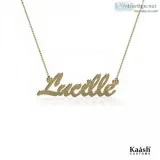 Elegant Personalized Name Necklace Gold Plated