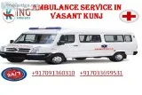 Get Inexpensive ICU-Support Ambulance Service in Vasant Kunj