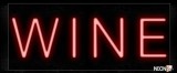 Wine In Red Neon Sign