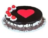 Choco Vanilla Heart Jelly Cake