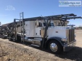 2013 Peterbilt 388 Semi Tractor With 9 Car 2013 Cottrell Trailer