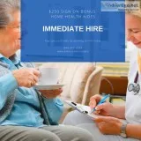 Immediate Hire - Certified Home Health Aide