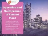 Operation and Maintenance of Cement Plant