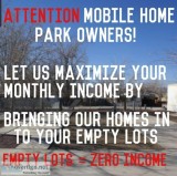 empty pads mobile home park