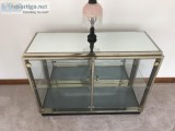 Curio Glass and Brass