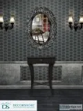30 X 22 Oval Decorative Wood Wall Mirror With Artisan Carved Woo