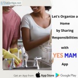 Household chores scheduling app - yes mam