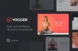 Yogger - meditation and yoga elementor template kit