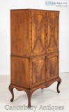 Buy Queen Anne Drinks Cocktail Cabinet Walnut Online