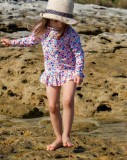 MERMAID CONFETTI FRILL SEA and SNOW RASH TOP
